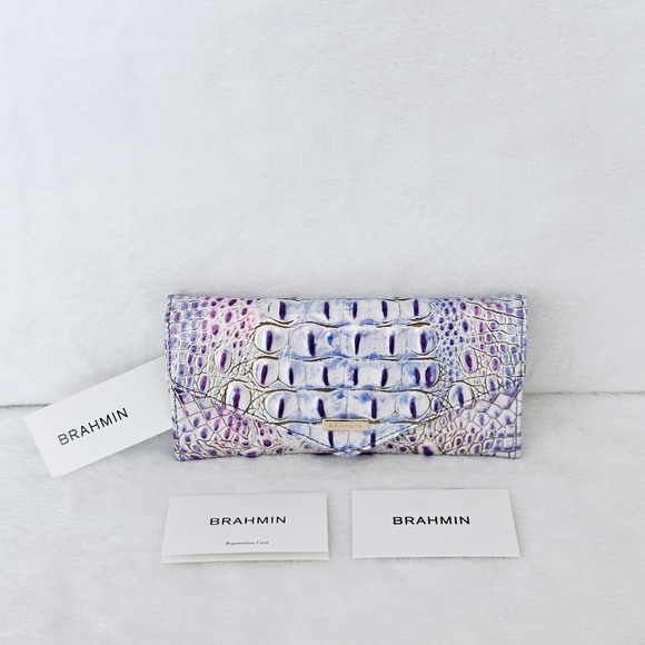 NWT Brahmin HARMONIOUS Large Caroline w/ Veronica Wallet !!GORGEOUS IRIDESCENT!! - Picture 9 of 16